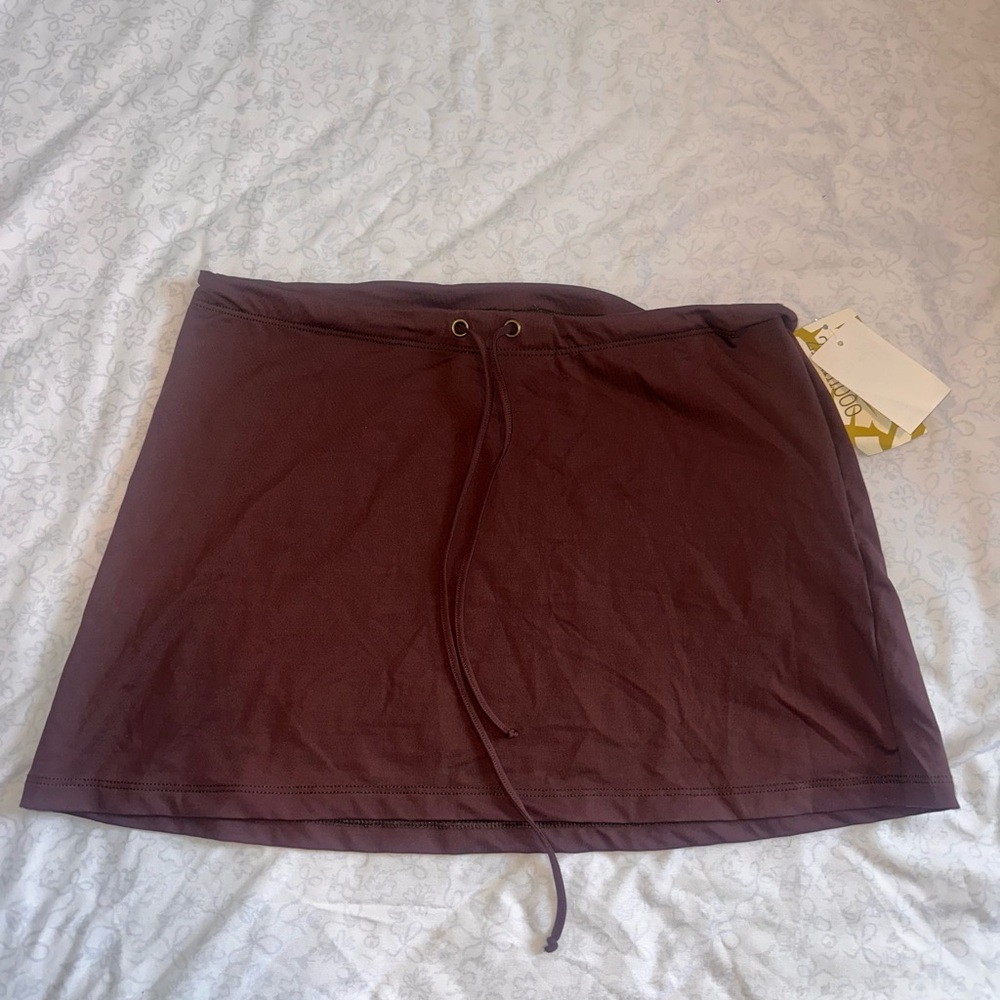 2bamboo Brown Skirt Swim Material